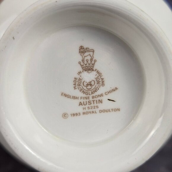 Vintage Royal Doulton Austin English Fine Bone China 2 Each Cups Saucers Plates - Picture 16 of 16